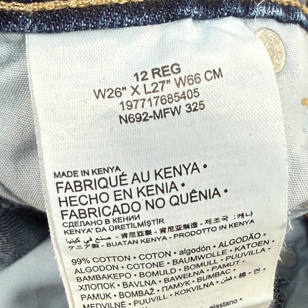 Levi's 578TM Baggy‎ Jeans Blue Denim W26 L27 Regular Fit Mens - Picture 5 of 13